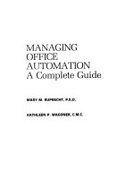 MANAGING OFFICE AUTOMATION A COM<em>P</em>LETE GUIDE