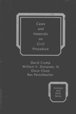 CASES <em>AND</em> <em>MATERIALS</em> <em>ON</em> CIVIL PROCEDURE