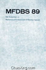Lecture Notes in <em>Computer</em> Science 364 MFDBS 89 2nd Symposium on Mathematical <em>Fundamentals</em> <em>of</em> Databas