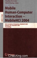 Lecture Notes in Computer <em>Science</em> 3160 Mobile Human-Computer Interaction-MobileHCI 2004 6th Internat
