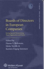 BOARD<em>S</em> OF DIRECTOR<em>S</em> IN EUROPEAN COMPANIE<em>S</em> RE<em>S</em>HAPING AND HARMONI<em>S</em>ING THEIR ORGANI<em>S</em>ATION AND DUTIE<em>S</em>