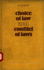 CHOICE OF L<e<em>m</em>>A</e<em>m</em>>W <e<em>m</em>>A</e<em>m</em>>ND CONFLICT OF L<e<em>m</em>>A</e<em>m</em>>WS