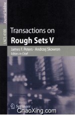 <em>Lecture</em> <em>Notes</em> <em>in</em> <em>Computer</em> <em>Science</em> 4100 Transactions on Rough Sets V