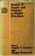 STUDIES <em>OF</em> SUPPLY AND DEMAND <em>IN</em> HIGHER EDUCATION