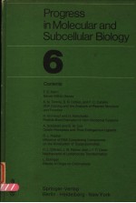 PROGRESS <em>IN</em> MOLECULAR AND SUBCELLULAR BIOLOGY <em>VOLUME</em> 6