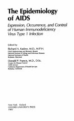 <em>THE</em> EPIDEMIOLOGY OF AID<em>S</em>