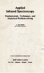 <em>APPLIED</em> INFRARED SPECTROSCOPY