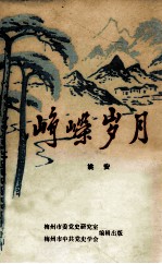 峥嵘岁月  <em>革命</em><em>回<em>忆录</em></em>
