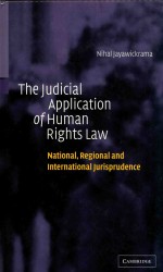 THE <em>JUDICIAL</em> APPLICATION <em>OF</em> HUMAN RIGHTS LAW