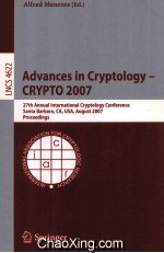 Lecture Notes in Computer <em>Science</em> 4622 Advances in Cryptology-CRYPTO 2007 27th Annual International 