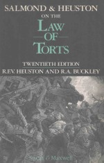 SALMOD AND HEUSTON ON <em>THE</em> <em>LAW</em> <em>OF</em> <em>TORTS</em>