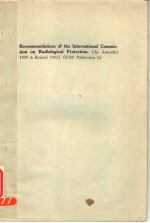 RECOMMENDATIONS <em>OF</em> THE <em>IN</em>TERNATIONAL COMMISSION ON RADIOLOICAL PROTECTION ICRP PUBLICATION <em>6</em>