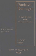 PUNITIVE DAMAGES A STATE BY STATE GUIDE TO LA<em>W</em> AND PRACTICE