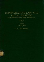 COMPARATIVE LA<em>W</em> AND LEGAL SYSTEM:HISTORICAL AND SOCIO-LEGAL PERSPECTIVES