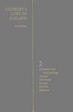 HALSBURY'S LAWS <em>OF</em> ENGLAND <em>VOLUME</em> 2