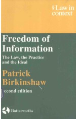 FREEDOM OF INFORMATION <em>THE</em> LAW