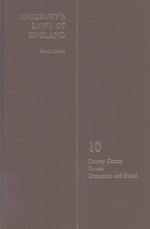 HALSBURY'S LAWS <em>OF</em> ENGLAND <em>VOLUME</em> 10