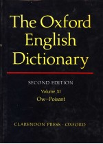 THE OXFORD <em>ENGLISH</em> DICTIONARY <em>SECOND</em> <em>EDITION</em> VOLUME Ⅺ