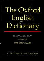 THE OXFORD <em>ENGLISH</em> DICTIONARY <em>SECOND</em> <em>EDITION</em> VOLUME Ⅶ