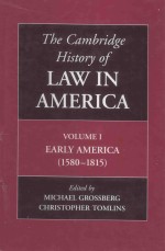 <em>THE</em> <em>CAMBRIDGE</em> HISTORY <em>OF</em> LAW IN AMERICA VOLUME 1