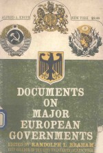 DOCUMENTS <em>ON</em> MAJOR EUROPEAN GOVERNMENTS