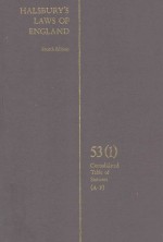 HALSBURY'S LAWS OF ENGLAND VOLUME 53(1)