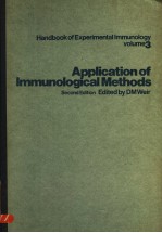 <em>HANDBOOK</em> OF EXPERIMENTAL IMMUNOLOGY IN THREE VOLUMES  VOLUME 3  APPLICATION OF IMMUNOLOGICAL METHODS