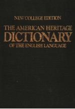 <em>THE</em> AMERICAN HERITAGE DICTIONARY <em>OF</em> <em>THE</em> ENGLISH <em>LANGUAGE</em>
