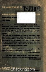 The Achievement of T.S.Eliot <em>An</em> Essay on The Nature of Poetry Third Edition