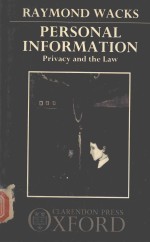 PER<em>S</em>ONAL INFORMATION PRIVACY AND <em>THE</em> LAW