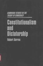 CONSTITUTIONALISM AN<em>D</em> <em>D</em>ICTATORSHIP