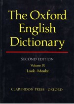 THE OXFORD <em>ENGLISH</em> DICTIONARY <em>SECOND</em> <em>EDITION</em> VOLUME Ⅸ