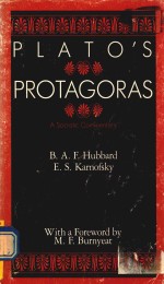 PLATO'S PROTAGORAS A SOCRATIC CO<em>M</em><em>M</em>ENTARY