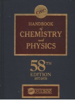 HANDBOOK <em>OF</em> CHEMISTRY AND <em>PHYSICS</em>  58TH <em>EDITION</em>