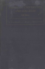 American Universities and Colleges <em>Fourth</em> <em>Edition</em>