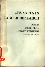 <em>ADVANCES</em> IN CANCER <em>RESEARCH</em>  <em>VOLUME</em> 38 <em>1</em>983