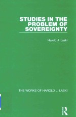 Studies <em>In</em> The Problem <em>Of</em> Sovereignty <em>Volume</em> 1