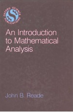 <em>AN</em> <em>INTRODUCTION</em> <em>TO</em> MATHEMATICAL <em>AN</em>ALYSIS