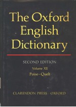 THE OXFORD <em>ENGLISH</em> DICTIONARY <em>SECOND</em> <em>EDITION</em> VOLUME Ⅻ