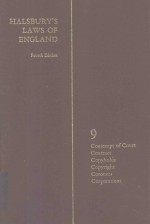HALSBURY'S LAWS <em>OF</em> ENGLAND <em>VOLUME</em> 9