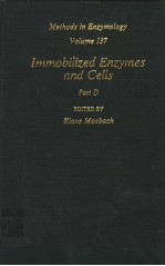 <em>METHODS</em> IN ENZYMOLOGY  VOLUME 137  IMMOBILIZED ENZYMES AND CELLS  PART D