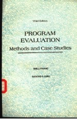 PROGRAM EVALUATION  METHODS AND CASE STUDIES  THIRD <em>EDITION</em>