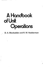 A HANDBOOK OF UNIT OPE<em>R</em>ATIONS