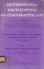 <em>IN</em>TERNATIONAL ENCYCLOPEDIA <em>OF</em> COMPARATIVE LAW <em>VOLUME</em> X