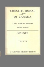 CONSTITUTIONAL LAW O<em>F </em>CANADA CASES