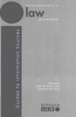 <em>IN</em>FORM<em>A</em>TION SOURCES <em>IN</em> <em>L<em>A</em>W</em> SECOND <em>EDITION</em>