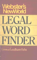 LEGAL <em>WORD</em> FINDER SECOND <em>EDITION</em>