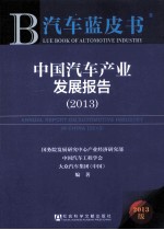 中国汽车产业发展报告  2013