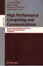 Lecture Notes in Computer Science 3726 High Performance <em>Computing</em> and Communications First Internati