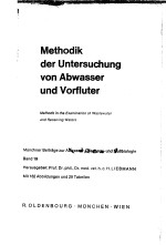 MET<em>H</em>ODIK DER UNTERSUC<em>H</em>UNG VON ABWASSER UND VORFLUTER